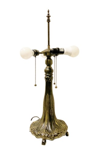 Tiffany lamp base - tiffany, base-fluted