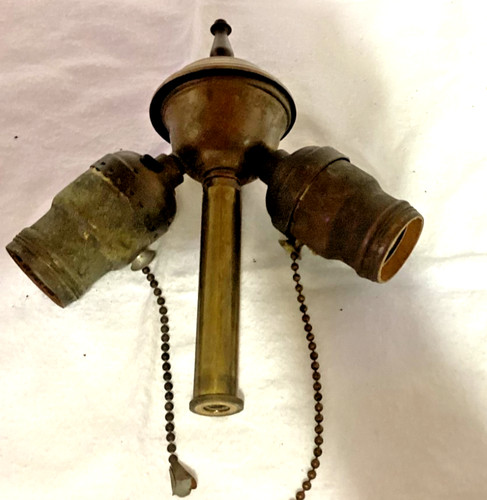 Salvage brass double cluster - brass,
