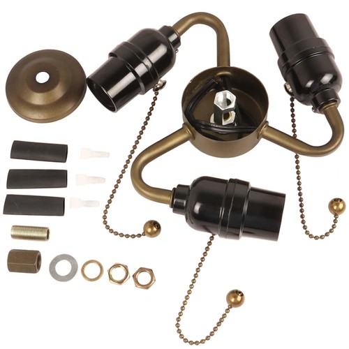 Light socket cluster with - 3-light,