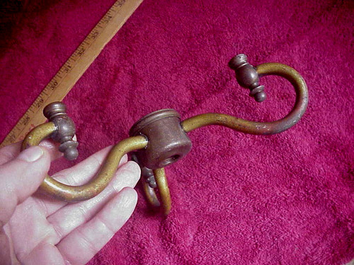 Vintage solid brass arm - brass,